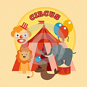 Circus Poster Flat