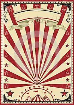 Circus red vintage