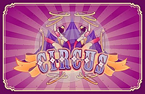 Circus retro poster