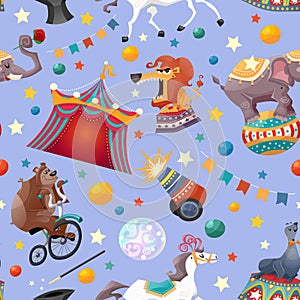 Circus Seamless Pattern