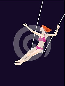 The circus series: trapeze