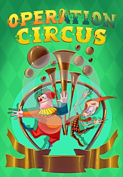 Circus show poster.
