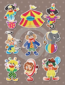 Circus stickers