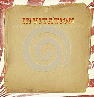 Circus Style Invitation