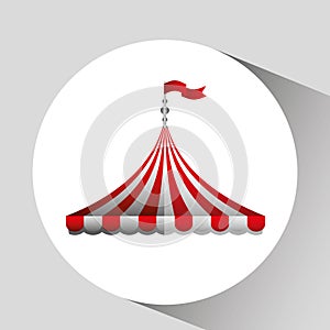 circus tent isolated icon design