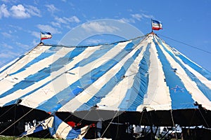 Circus Tent Under Construction