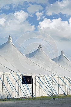 Circus Tents on a Fairground photo