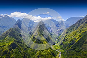 Cirque de Mafate, Dos d`Ane, Reunion Island photo