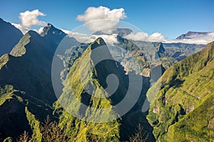 Cirque de Mafate in La Reunion island