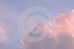 Cirrocumulus cloud on blue sky in morning