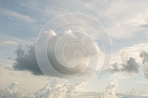 Cirrocumulus cloud on blue sky in morning