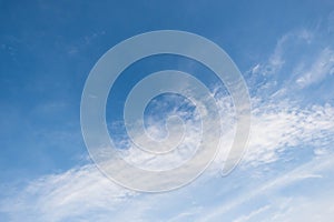 Cirrocumulus cloud on blue sky in morning