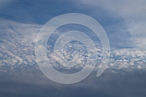 Cirrocumulus Clouds On Summer Afternoon