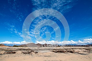 Cirrus clouds above Cerritos Beach - Baja California photo