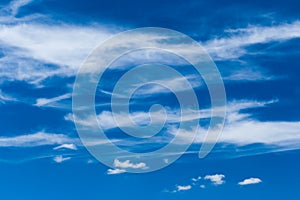 Cirrus Cumulus White Clouds Blue Sky Background Nature Wind Weather Atmosphere Air Cloudscape