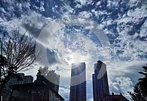 Ciry sun beautiful sky love