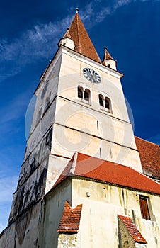 Cisnadie church tower, Transylvania, Romania
