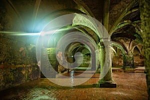 Cistern (ancient underground watertank) in the Portuguese fortress of El Jadida