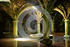 Cistern (ancient underground watertank) in the Portuguese fortress of El Jadida