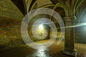 Cistern (ancient underground watertank) in the Portuguese fortress of El Jadida