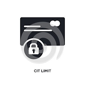 cit limit isolated icon. simple element illustration from general-1 concept icons. cit limit editable logo sign symbol design on photo