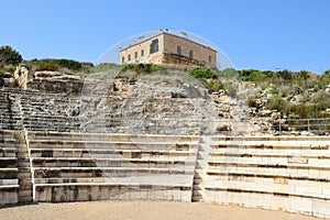 Citadel and antique roman amphitheater, national park Zippori, Israel