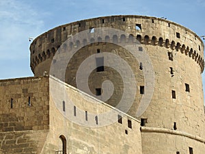 The Citadel of Cairo or Citadel of Saladin, a medieval Islamic-era fortification in Cairo, Egypt, built by Salah ad-Din