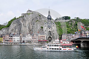 Citadel and Collegiate Church of Notre-Dame along the river Meuse, Dinant