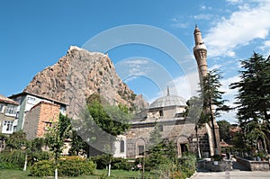 Citadel And Mosque In Afyon, Turkey photo