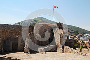 The citadel in the Old Town in Budva, Montenegro