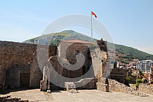 The citadel in the Old Town in Budva, Montenegro