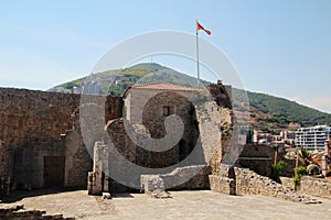 The citadel in the Old Town in Budva, Montenegro