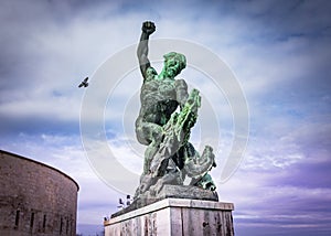 The Citadella is the fortification located upon the top of GellÃ©rt Hill in Budapest