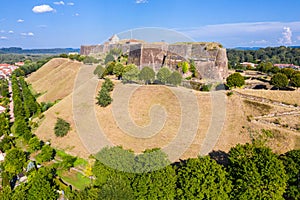 Citadelle de Bitche, medieval fortress and stronghold near German border in Moselle department, France.