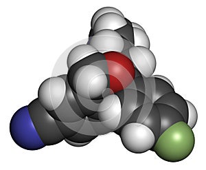 Citalopram anti-depressant drug molecule