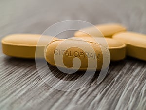 Citalopram antidepressant pill photo
