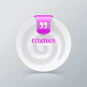 Citation text card