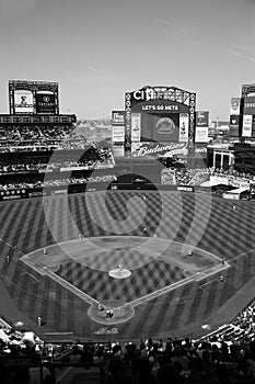 Citi Field - Black and White