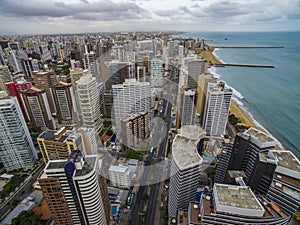 Cities of beaches in the world. City of Fortaleza, state of Ceara Brazil South America. Travel theme.