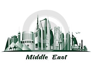 Cities and Famous Buildings in Middle East