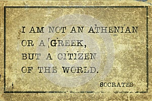 Citizen of the world Socrates photo
