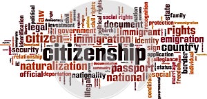 Citizenship word cloud