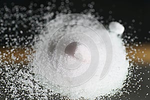 Citric acid in detail as a powder