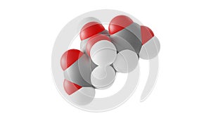 citric acid molecule, colorless weak organic acid, molecular structure, isolated 3d model van der Waals