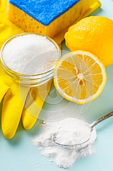 Citric acid and soda alternative cleaning concept