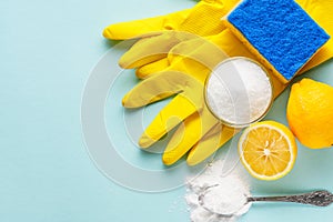Citric acid and soda alternative cleaning concept