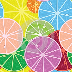 Citrics seamless pattern