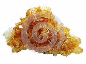 Citrine geode geological crystals