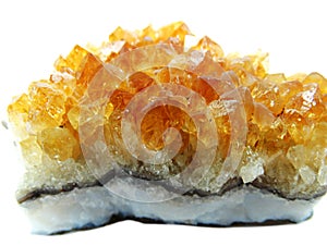 Citrine geode geological crystals