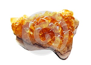 Citrine geode geological crystals